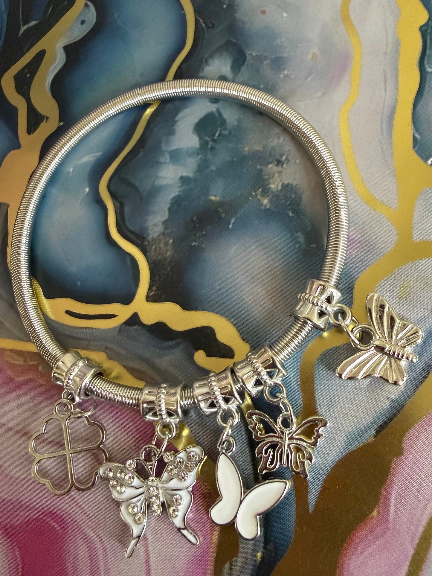 Silver Charmed Bracelet