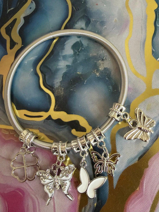 Silver Charmed Bracelet