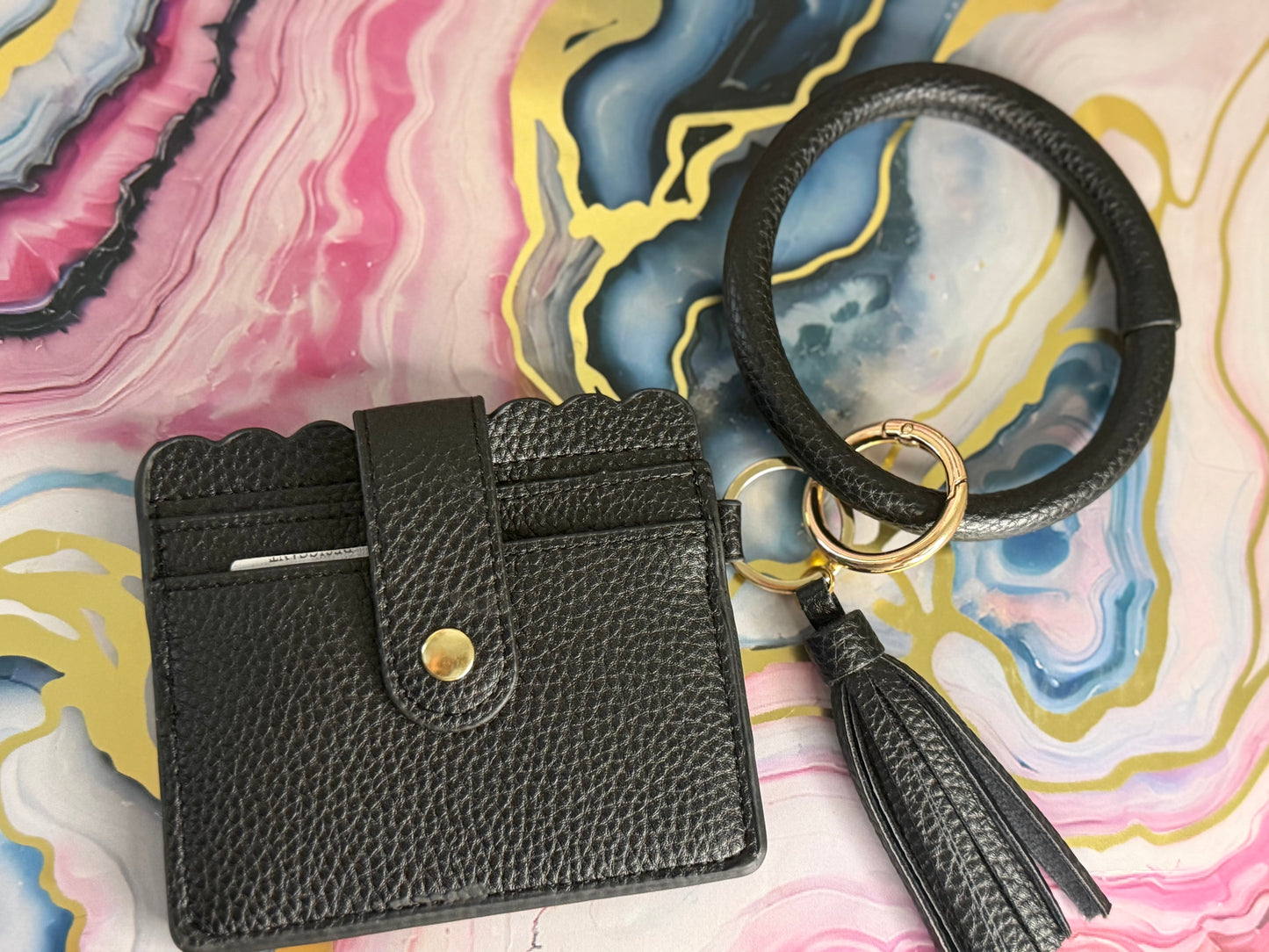 Black Wrist Wallet