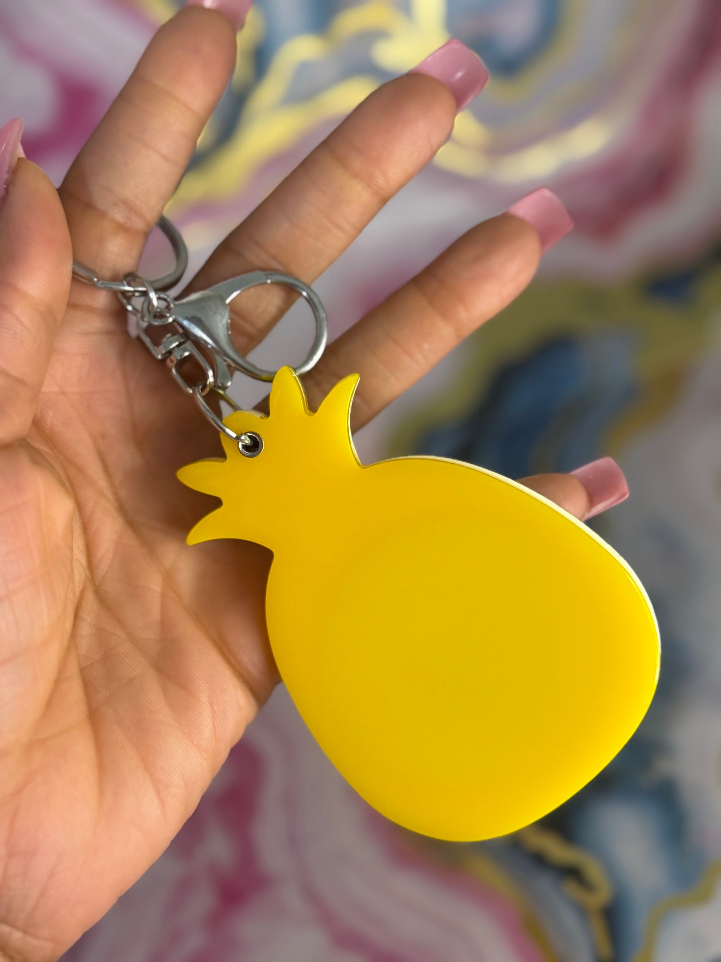 Pineapple Keychain w/mirror